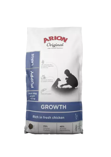 Arion Growth Large Kana 12 kg Puppy Pentu koiranruoka - Arion kuivaruoat - 5414970060639 - 1