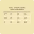 Nutriment Fresh Frozen Chicken 800g - Muut koiran raakaruoat - 4262494390319 - 4
