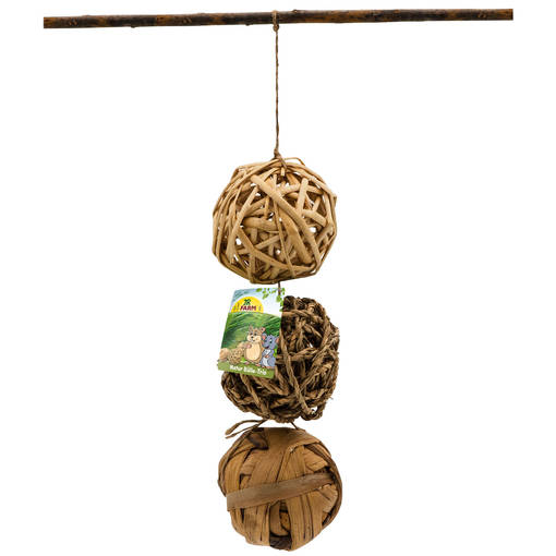 JR Farm Nature Balls Trio Aktivointiipallot - Kanin ja jyrsijöiden lelut ja aktivointi - 4024344210099 - 1