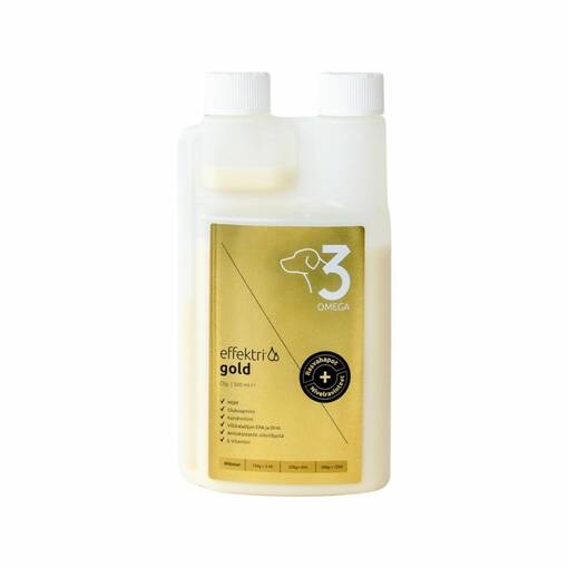 Effektri Gold Dog – Omega-3 + Nivelravinteet - Koiran lisäravinteet - 8717953147349 - 1