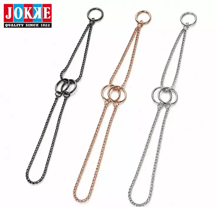 Jokke Half-Check Snake puolikiristävä ketjupanta - Koiran puolikiristävät pannat - 6417114356789 - 1
