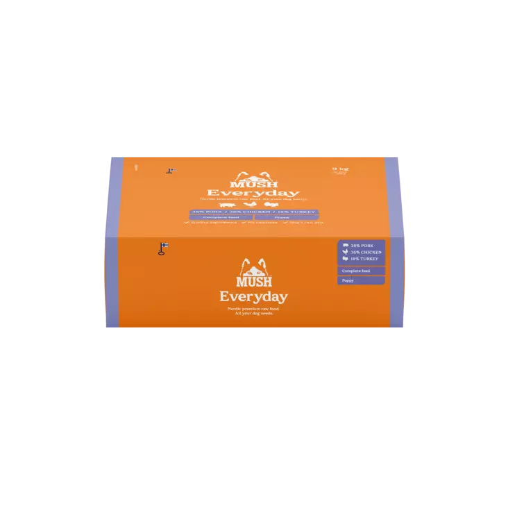 MUSH Everyday Light Purple 9kg - MUSH koiran pakasteruoat - 6440006510419 - 1