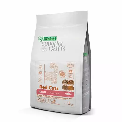 Natures Protection Superior Care Cat Red Grain Free Herring Silli Adult All Breeds - Kissan kuivaruoat - 4771317476319 - 1