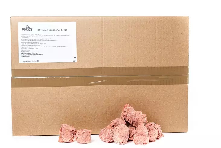 Tessu Broilerinjauhelihakuvio 16kg - Muut koiran raakaruoat - KANA16KG - 1