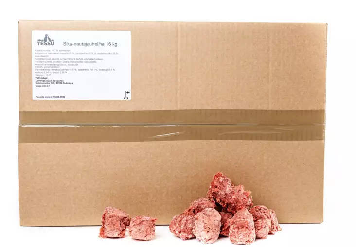TESSU Sika-nautajauheliha 16kg - Muut koiran raakaruoat - SIKANAUTA16KG - 1