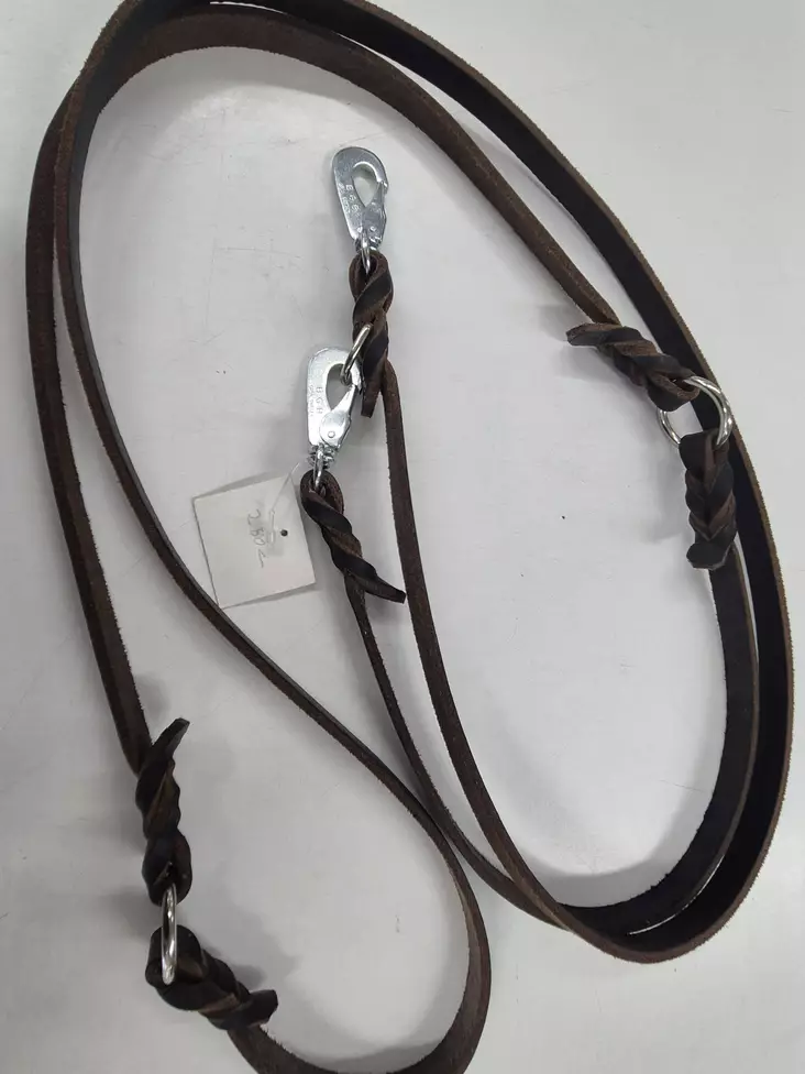 Nahkainen koulutustalutin 250cm ruskea - Koiran nahkahihnat - TALUTIN - 1