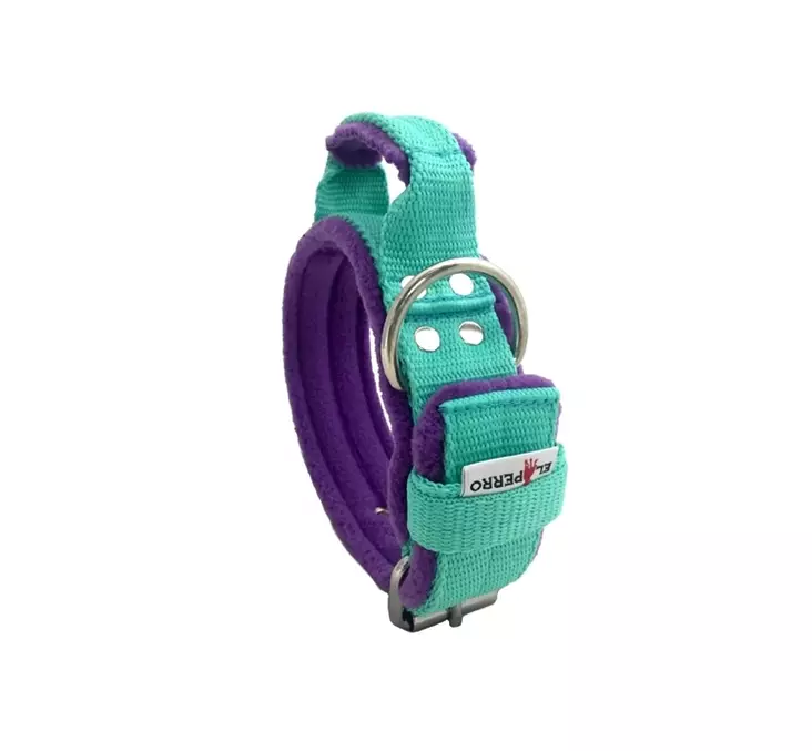 El Perro kahvallinen panta fleecevuorella 4cm - Koiran lukolliset kangaspannat - PERROPK55O - 1